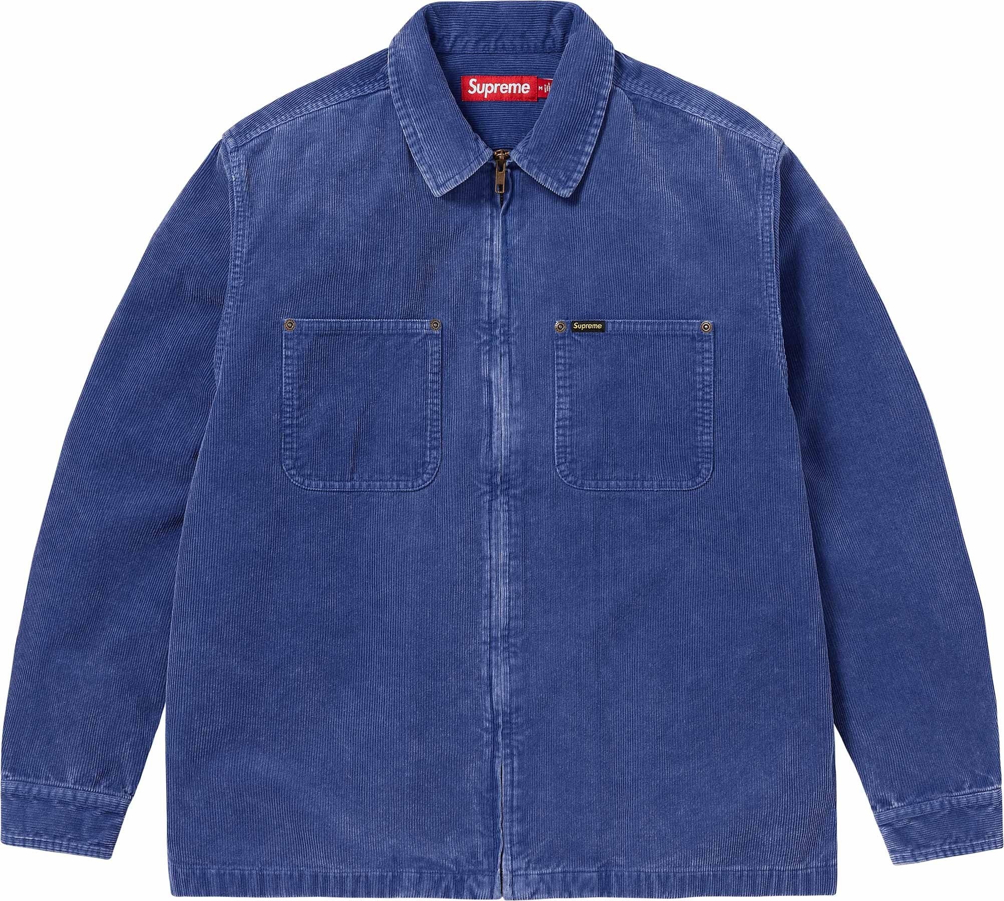 Washed Corduroy Zip Up Shirt view 3